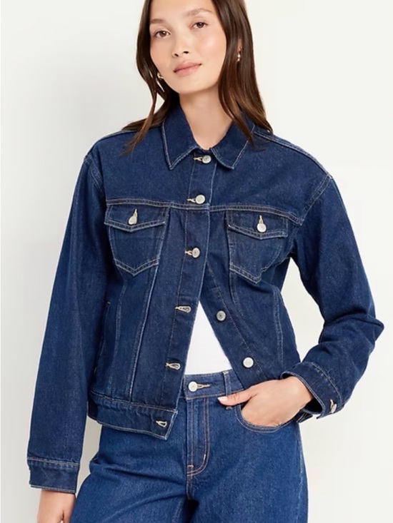Old Navy Jackets & Blazers - NWT Old Navy Dark Blue Denim Jean Jacket - Women's